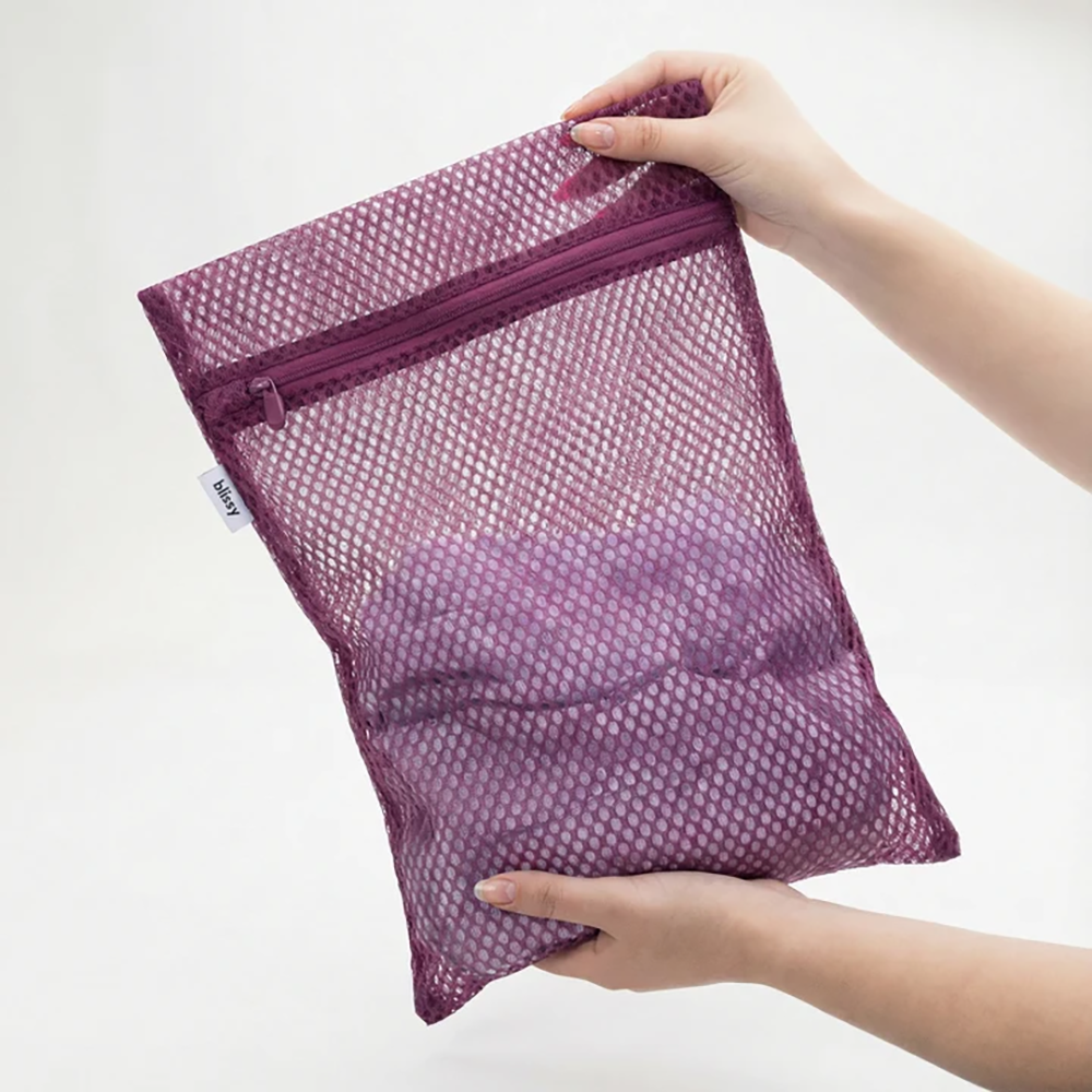 3 Pack Mesh Wash/Laundry Bags Plum