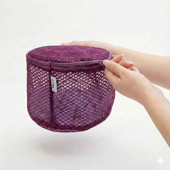 3 Pack Mesh Wash/Laundry Bags Plum