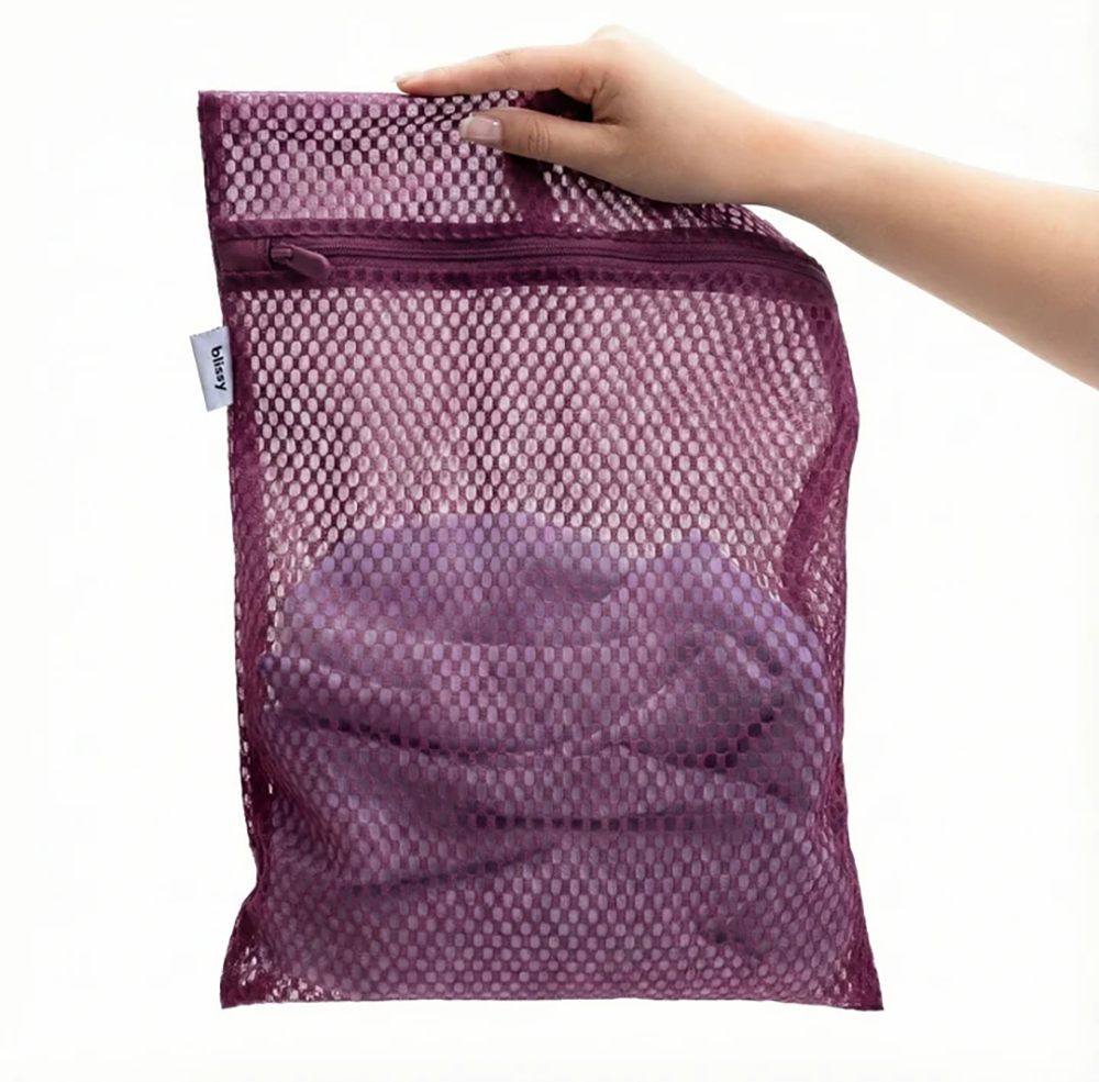 3 Pack Mesh Wash/Laundry Bags Plum