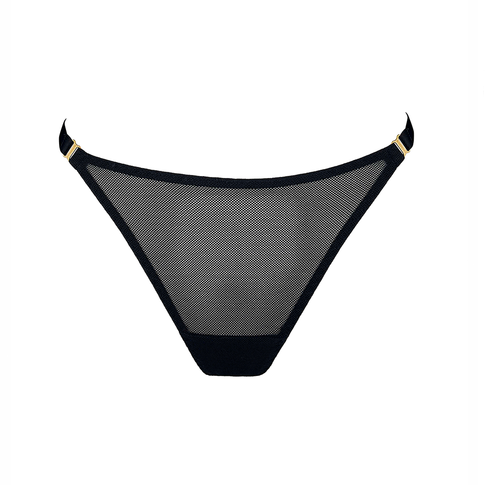 Nara Mesh Thong Black