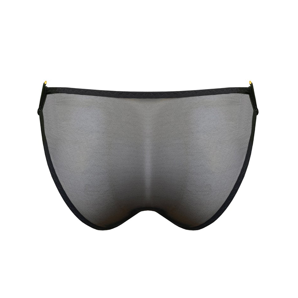 Signature Mesh Brief Black