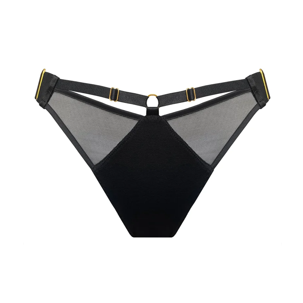 Signature Mesh Brief Black