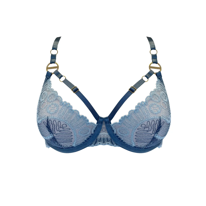 Tierra Balconette Wire Bra Denim