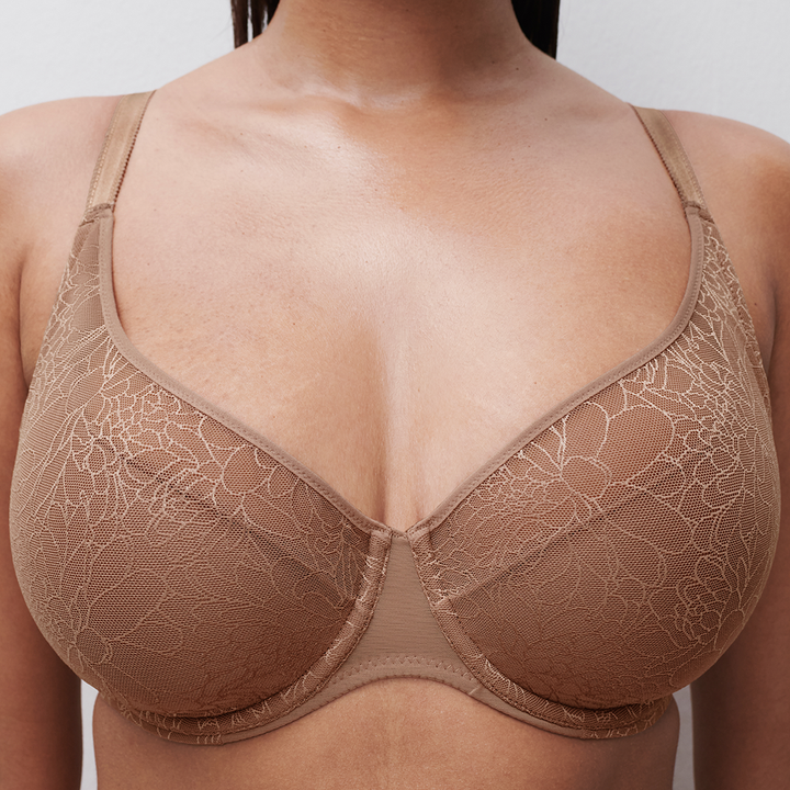 Belle Plunge Spacer Bra Coffee Latte