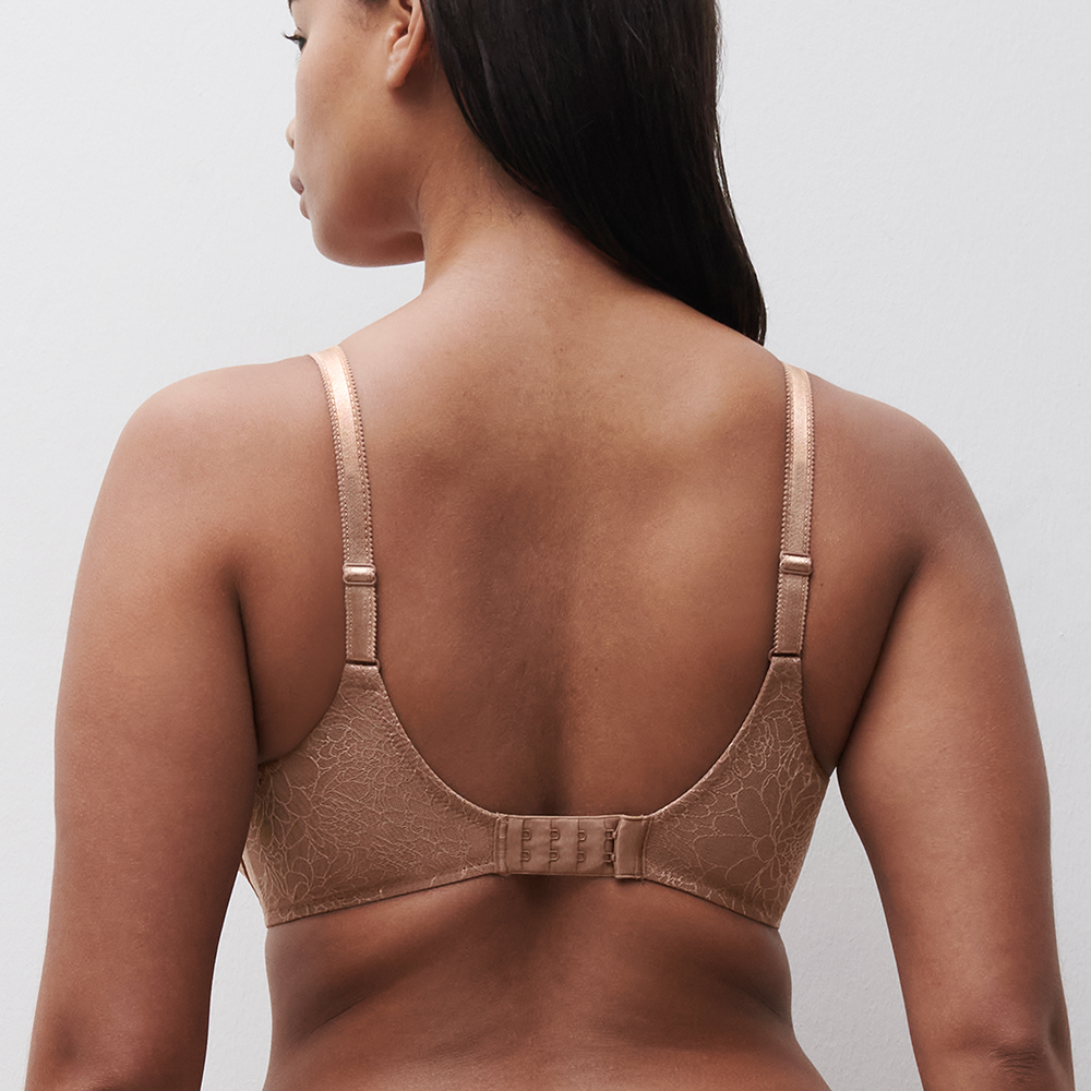 Belle Plunge Spacer Bra Coffee Latte