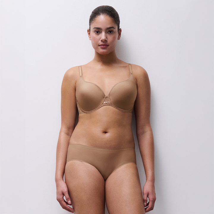 Belle Sexy Solution Plunge Bra Nude-Coffee Latte