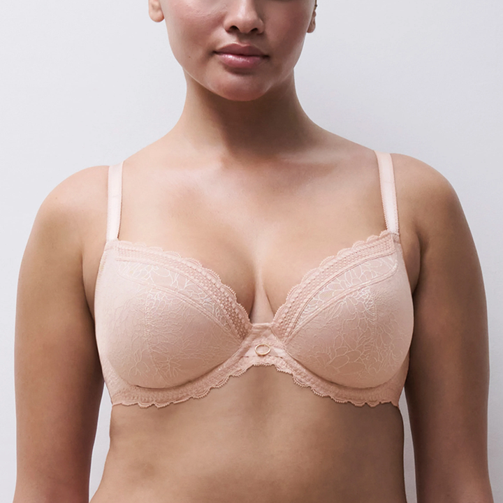 Belle Sexy Unlined Plunge Bra Rose C10IM0