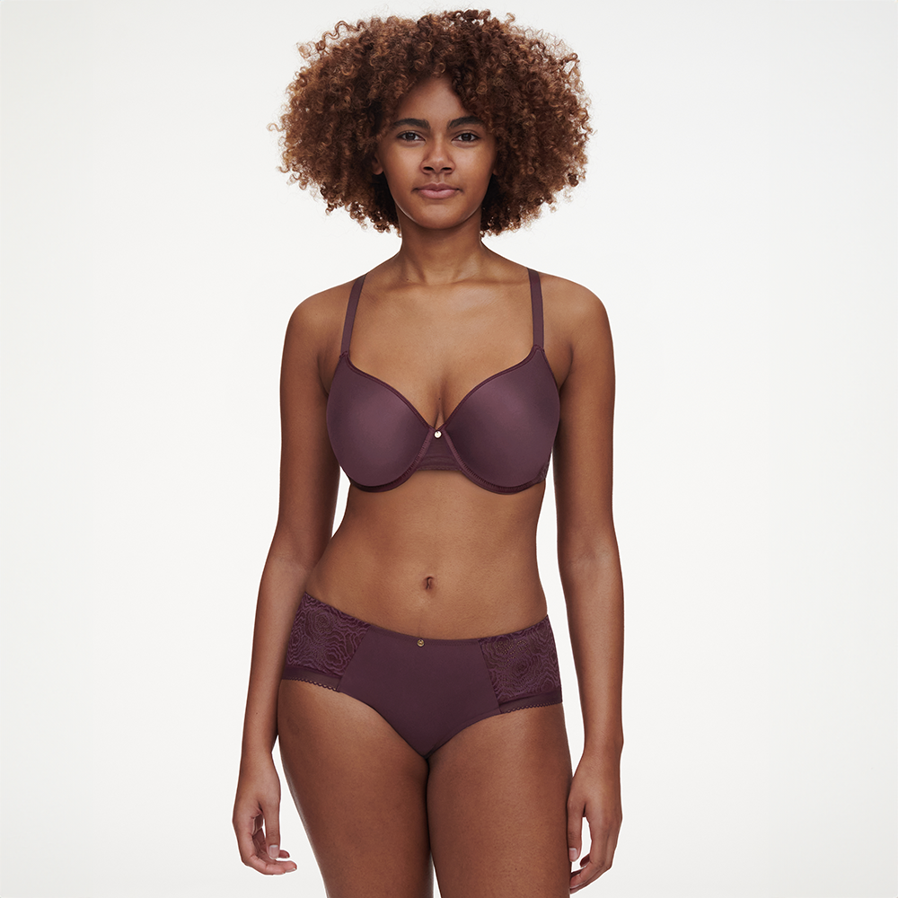 C Jolie Comfort Convertible T-Shirt Bra Aubergine