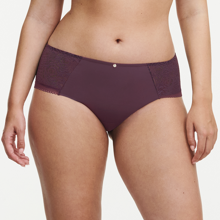 C Jolie Lace Hipster Aubergine