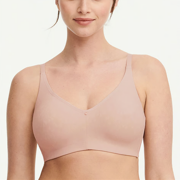 Comfort Chic Back Smoothing Full Support Wireless Bra - Nude Rose