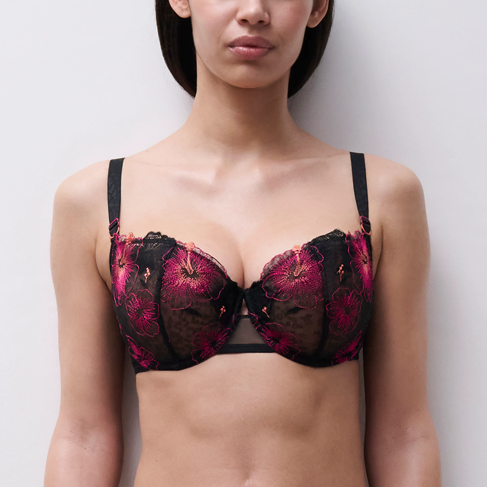 Daydream Lace Unlined Demi Bra Exotic Winter C1ACM5