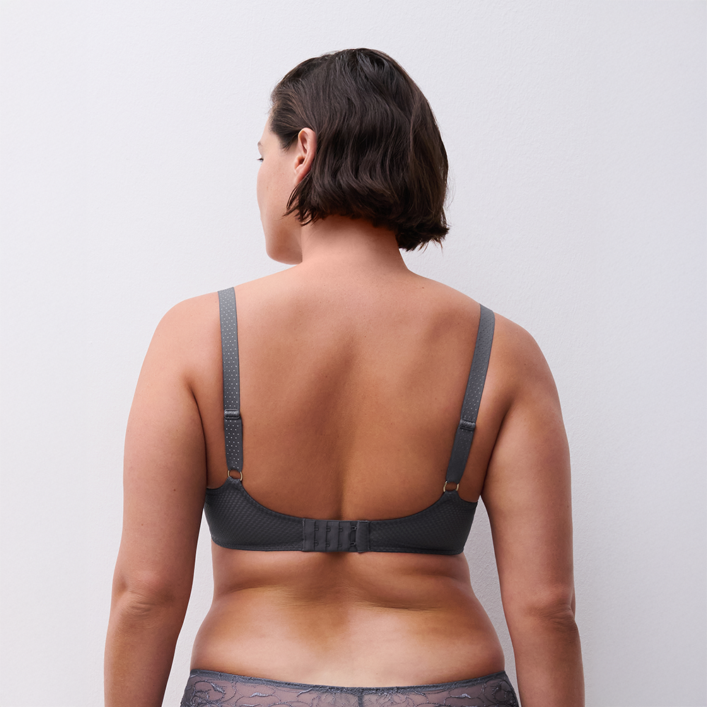 Fleurs Lace Plunge Contour Bra Stardust