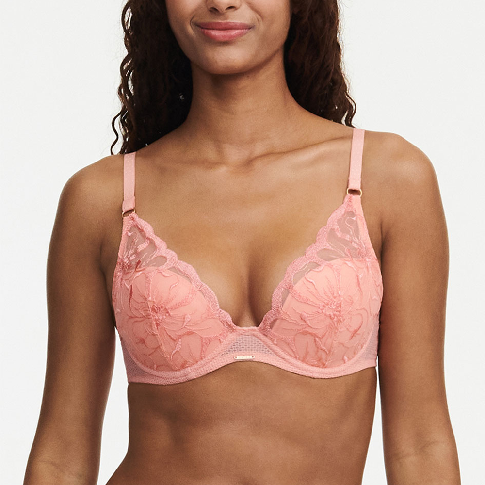 Chantelle light pink T-back bra size 36 DDDD