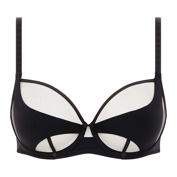 Halo Full Coverage Unlined Underwire Bra Black