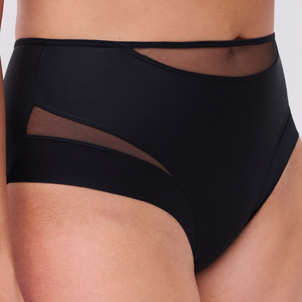 Halo High Waist Brief Black