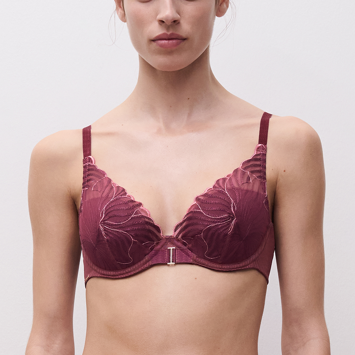 Legend Lace Plunge Contour Bra Sienna