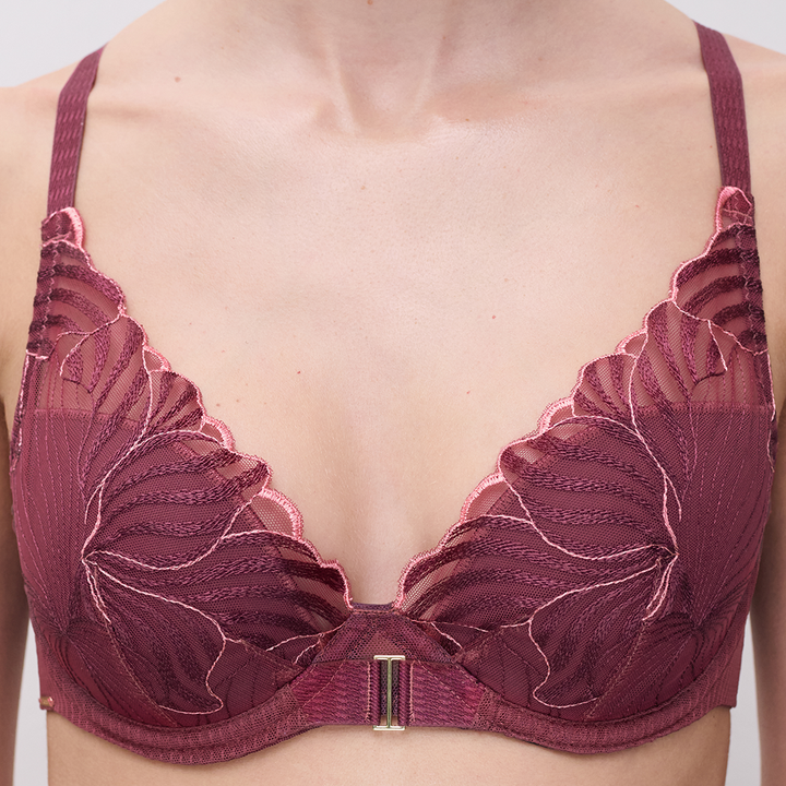 Legend Lace Plunge Contour Bra Sienna