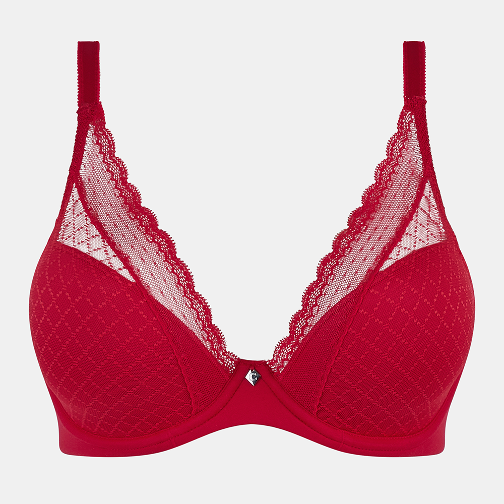 Norah Chic Plunge T-Shirt Bra Poppy Red