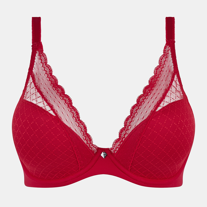 Norah Chic Plunge T-Shirt Bra Poppy Red