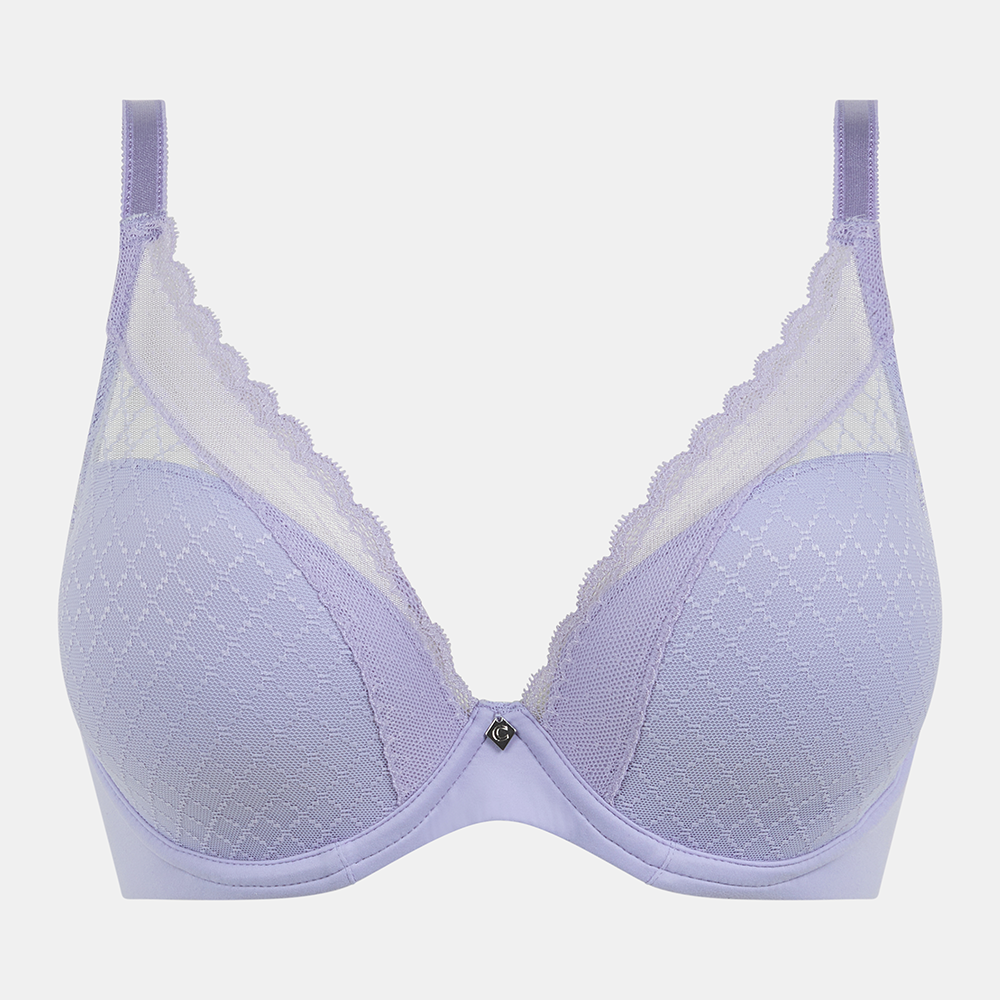 Norah Chic Plunge T Shirt Bra Thistle Mauve