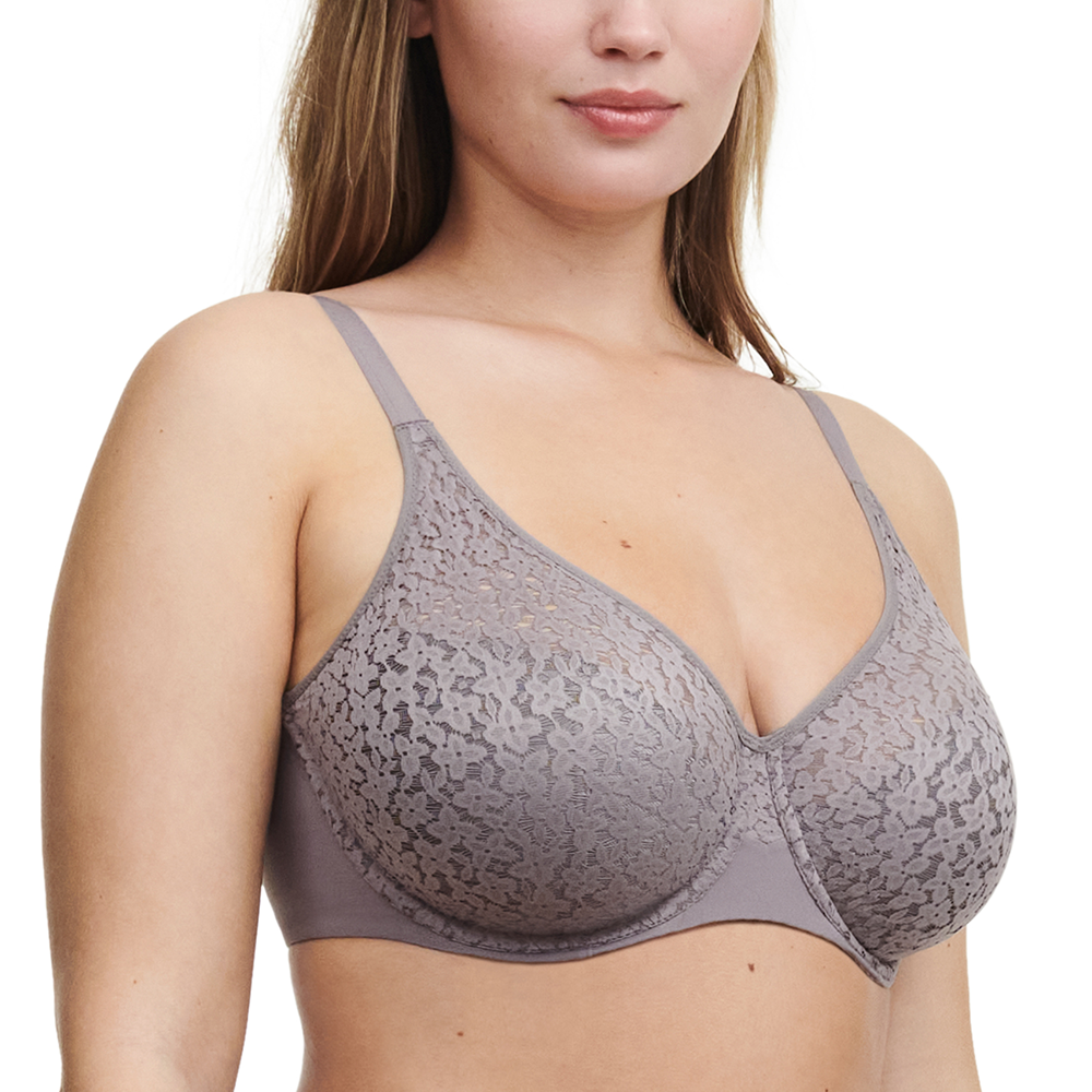 Norah Comfort Underwire Bra Purple Grey