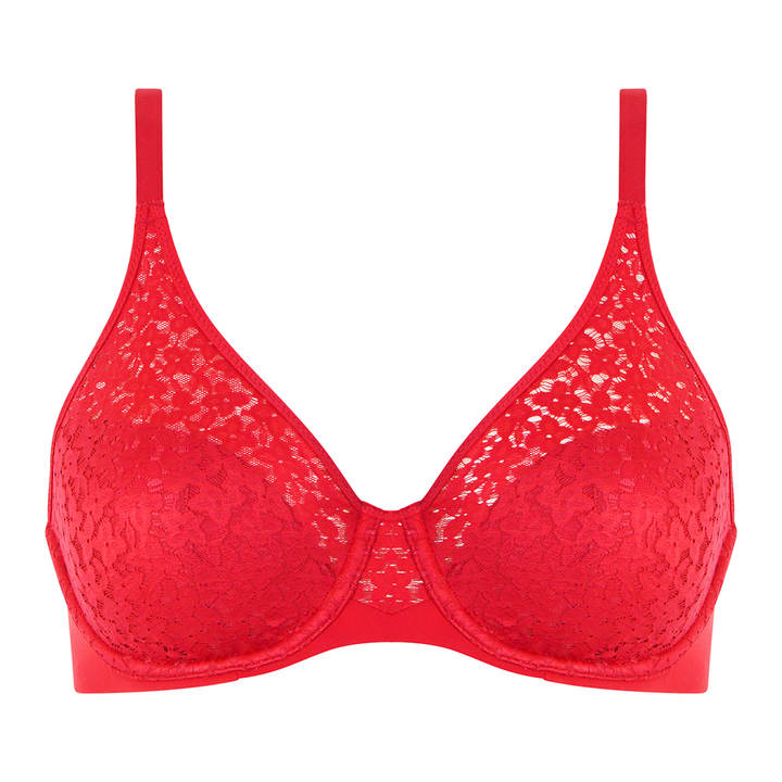 Norah Flex Fit Full Coverage Unlined Bra Poppy Red