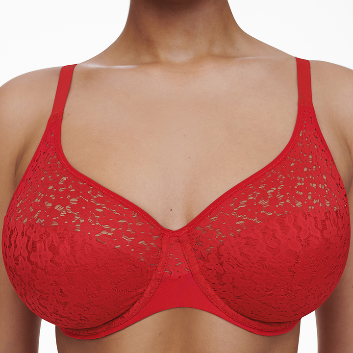 Norah Flex Fit Full Coverage Unlined Bra Poppy Red