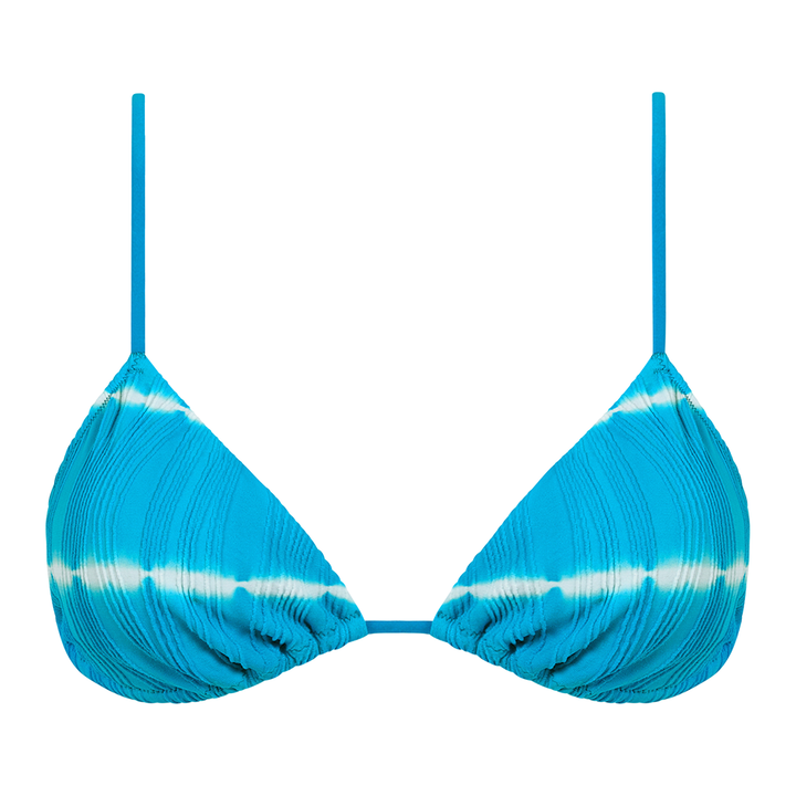PULP Flex Wireless Triangle Swim Top Blue Shibori