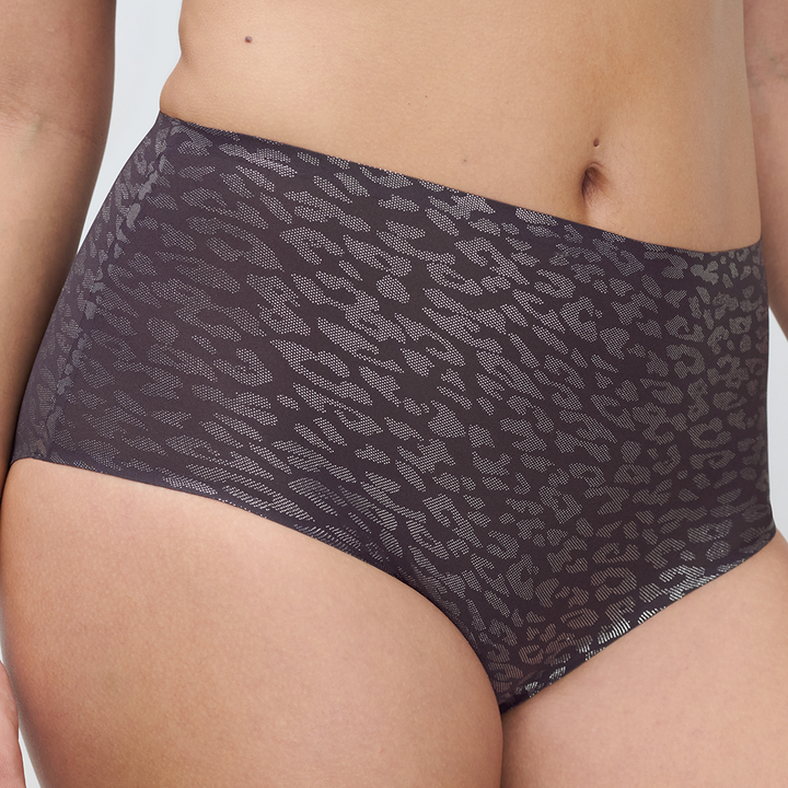 SoftStretch High Waist Brief Shimmer Print