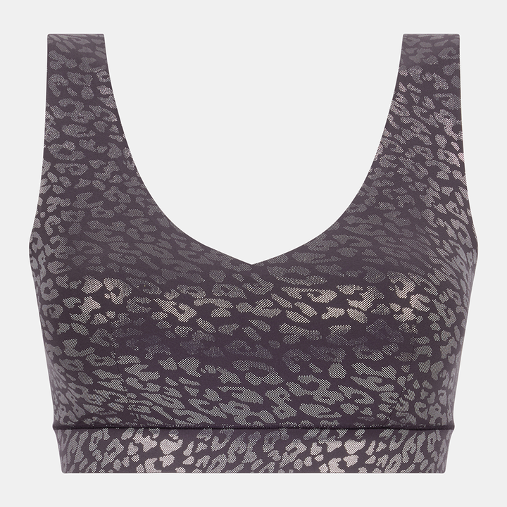 SoftStretch V Neck Wirefree Bralette Shimmer Print