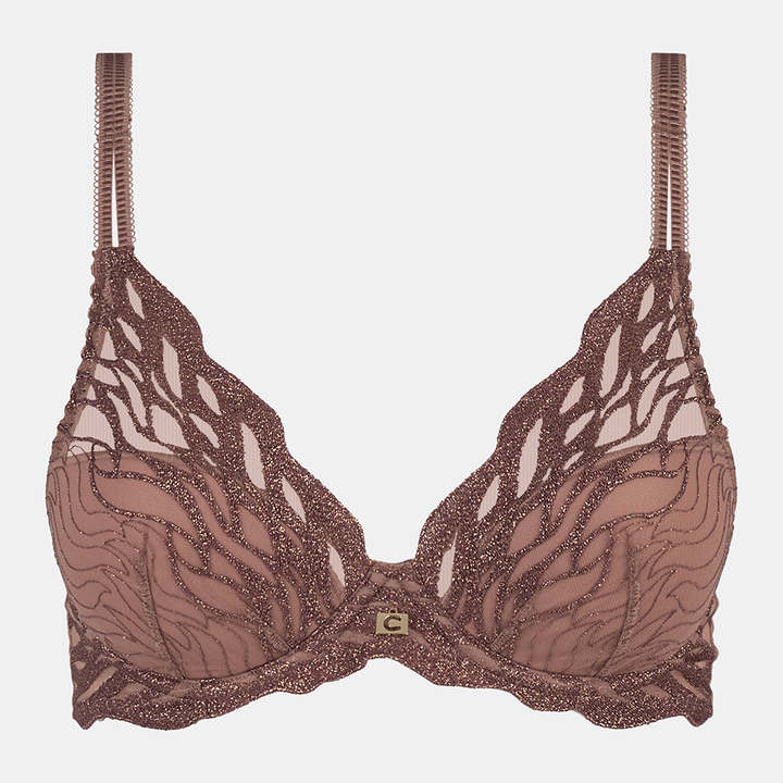 Vibe Plunge T-Shirt Bra Cinnamon
