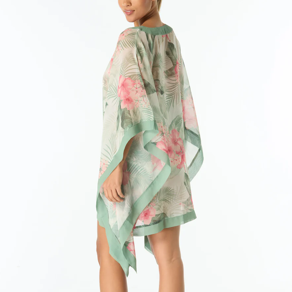 Hibiscus Breeze Grand Kaftan V-Neck
