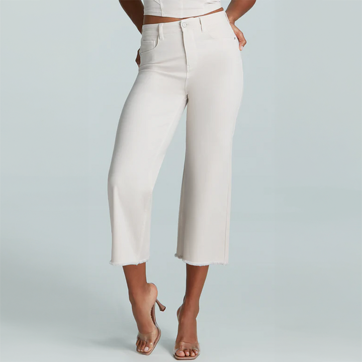 Do It All Denim High-Rise Cropped Wide Leg