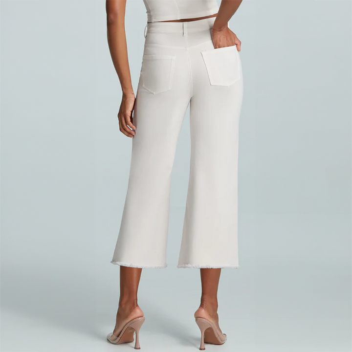 Do It All Denim High-Rise Cropped Wide Leg