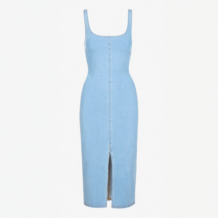 Do It All Denim Midi Tank Dress