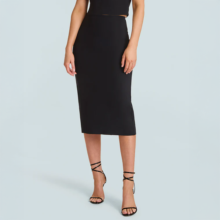 Neoprene CEO Midi Skirt
