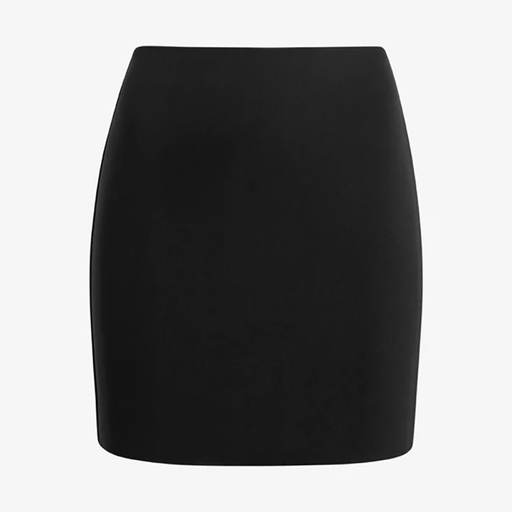 Neoprene Micro-Mini Skirt Black