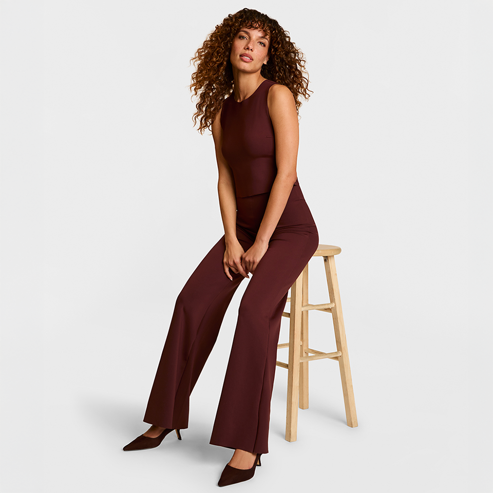 Neoprene Wide Leg Pant