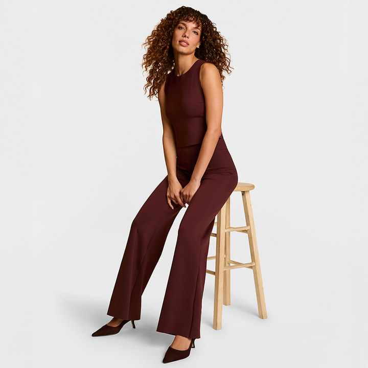 Neoprene Wide Leg Pant