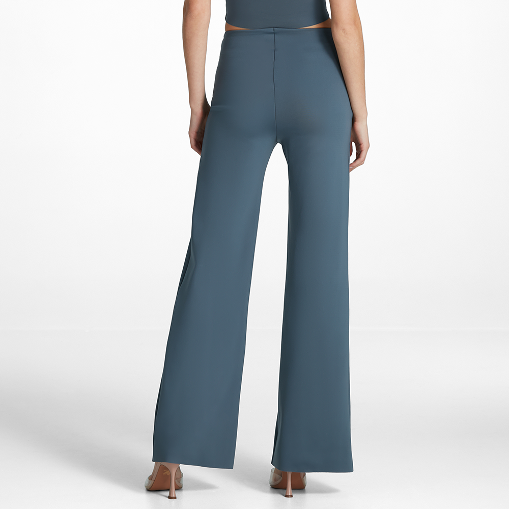 Neoprene Wide Leg Pant Storm