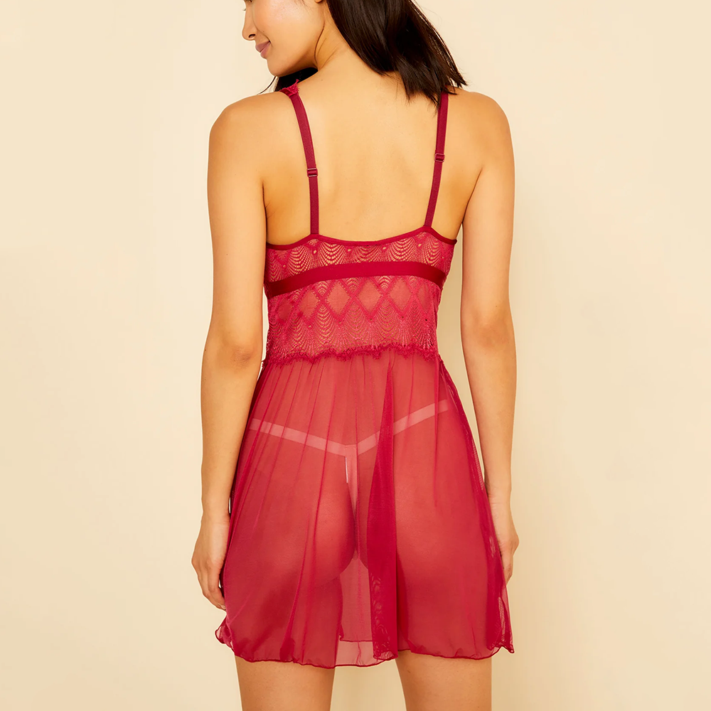 Allure Babydoll Red