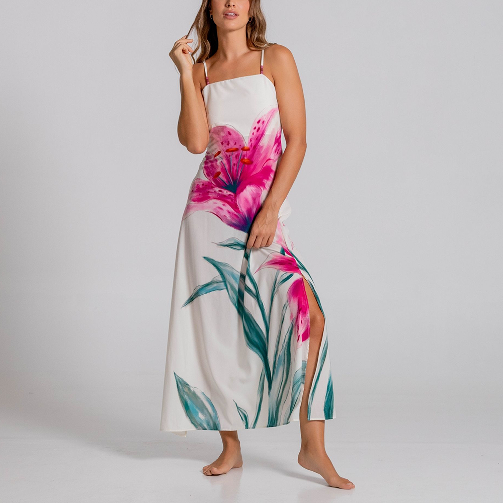 beaded floral maxi dress Mac Duggal Women's Sleeveless Hand Beaded Floral Midi Dress - Green - Size 4