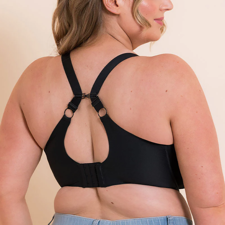 Smoothie Spacer Molded T-Shirt Plunge Bra Black