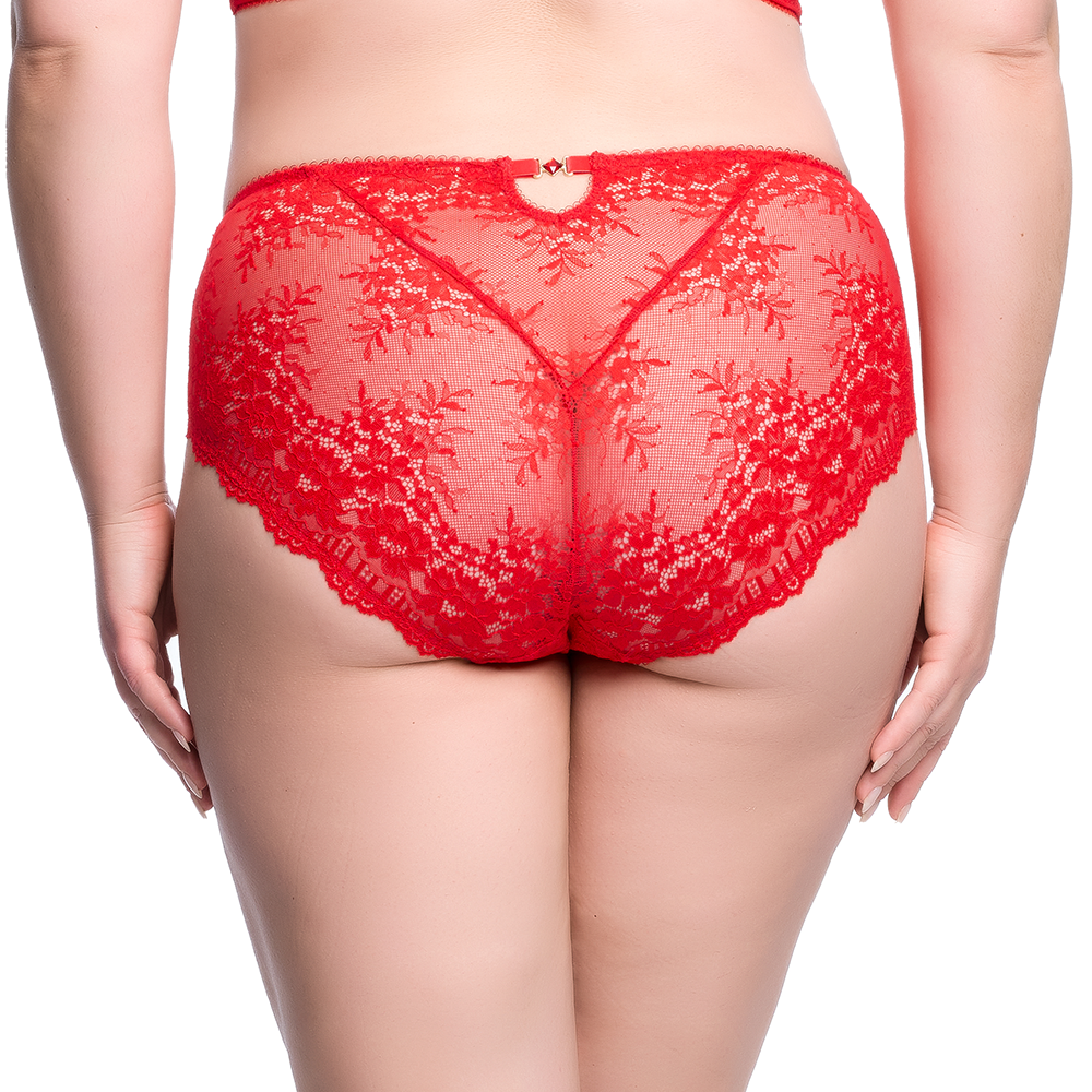 Floradora Hi Cut Brief Red