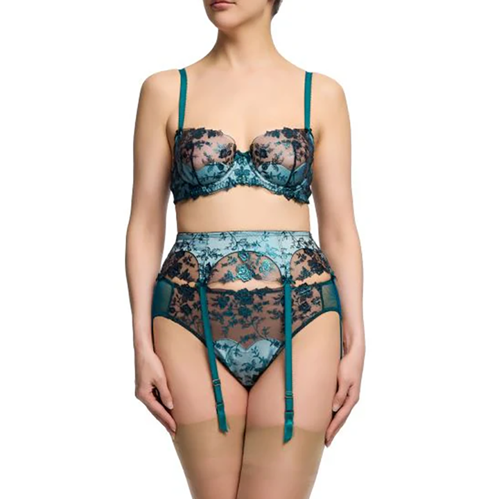 Victresse Foil Underwire Bra King Fisher Blue