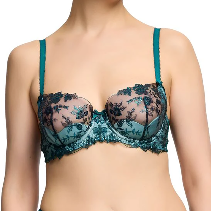 Victresse Foil Underwire Bra King Fisher Blue