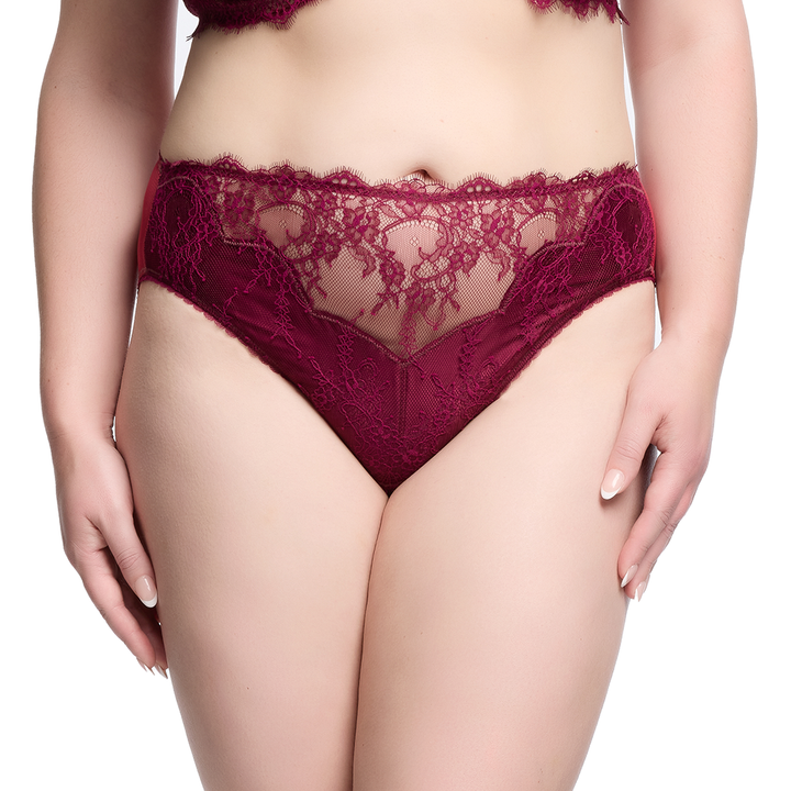 Zsa Zsa Hi Cut Brief Mulberry