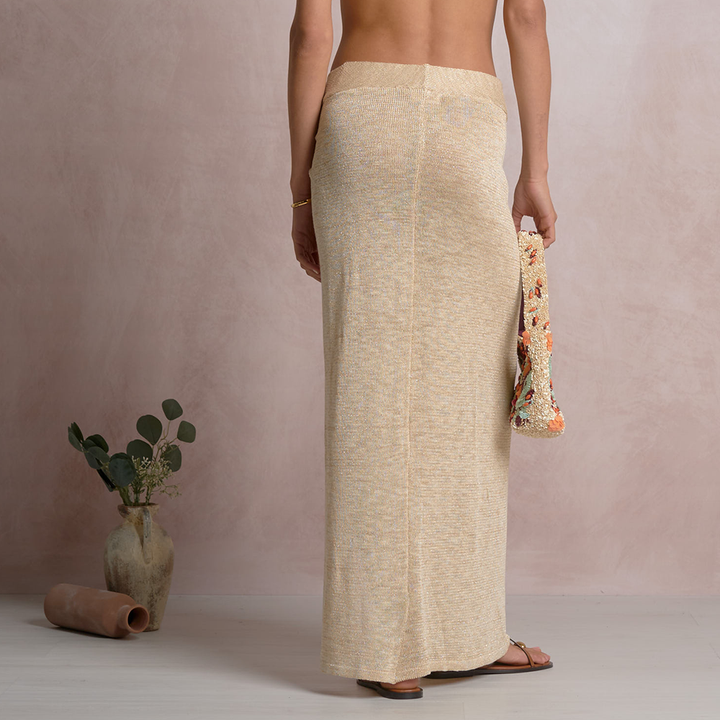 Asymmetrical Faux Wrap Skirt