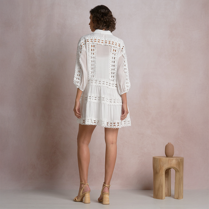 Crochet Vacation Mini Dress