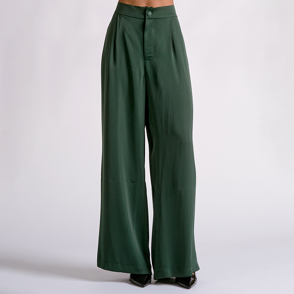 Elegance Wide-Leg Trousers Emerald MPS2897